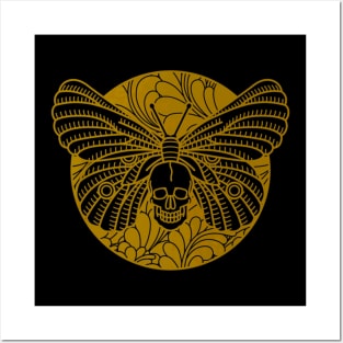 Butterfly Skull Posters and Art